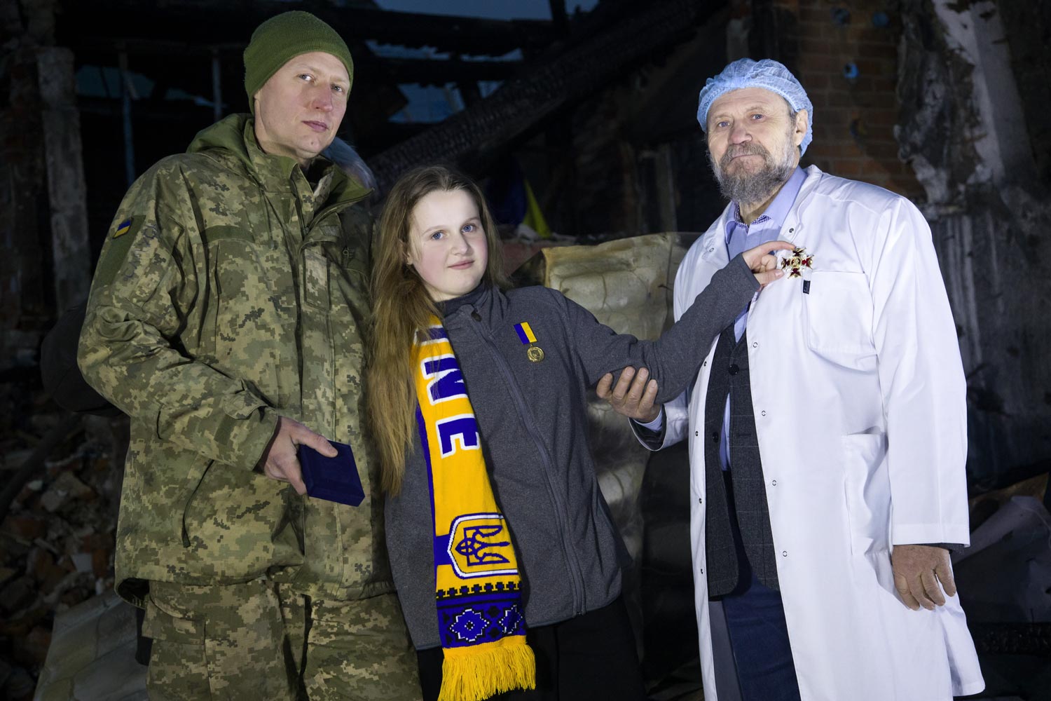 Dr. Mikola Posokhov, A Symbolic Figure in "The Four Horsemen of the Apocalypse" Project of Sergey Melnikoff, a.k.a. MFF. Kharkiv, Ukraine, on April 17, 2024